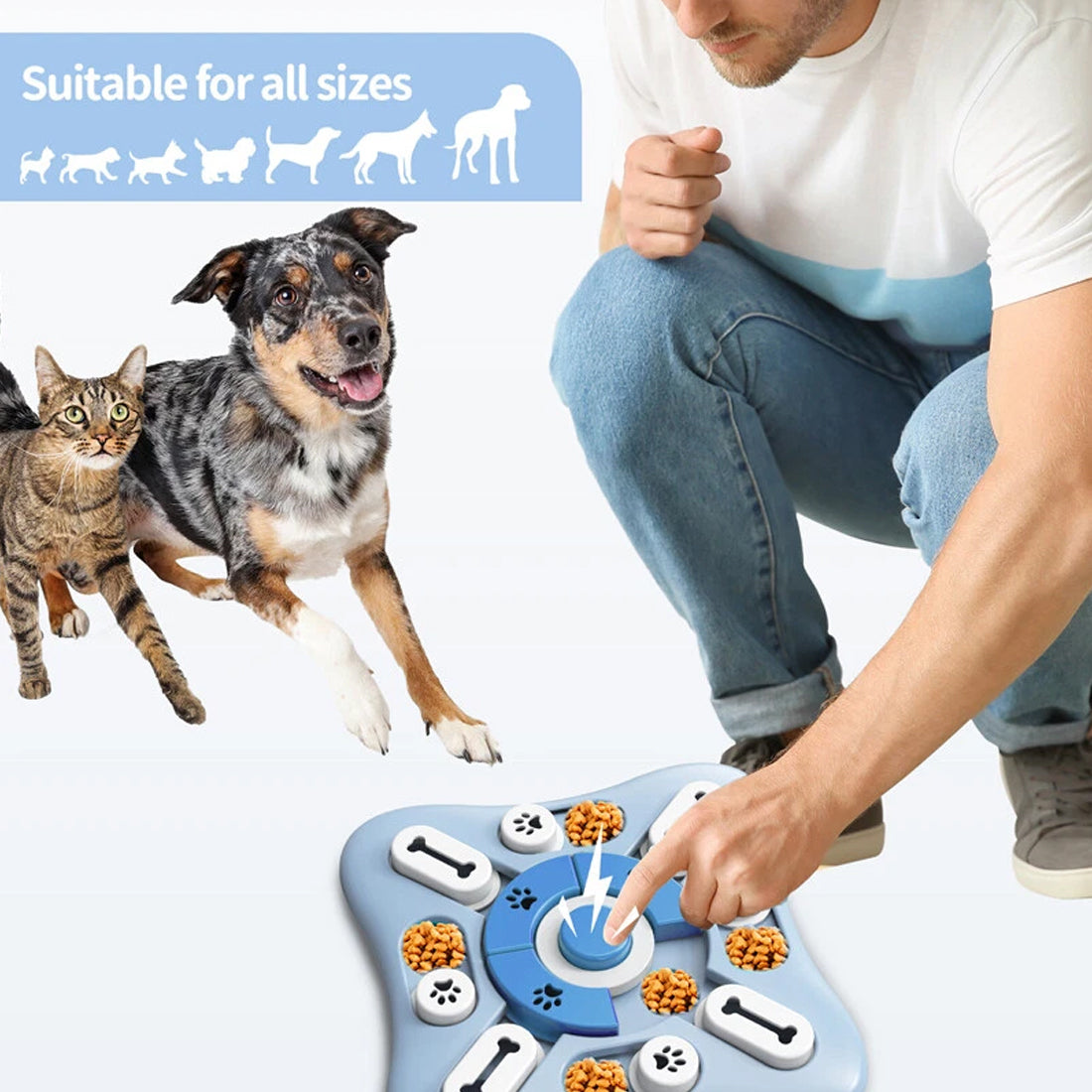 EcoPaws dog mental stimulation toy