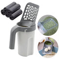 Cat Litter Scoop with Holder & 5 Rolls Waste Bags — 2-in-1 Deep Shovel – 1 | EcoPaws UK
