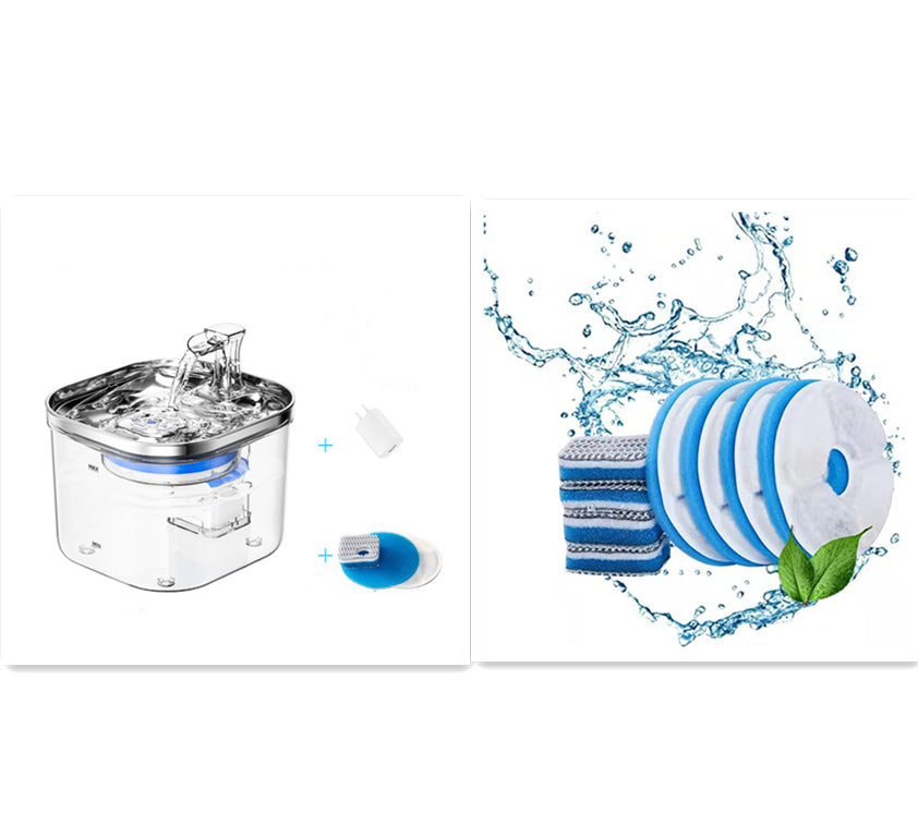 Stainless Steel Pet Water Fountain – Automatic Circulation Dispenser for Cats & Dogs – 5 | EcoPaws UK
