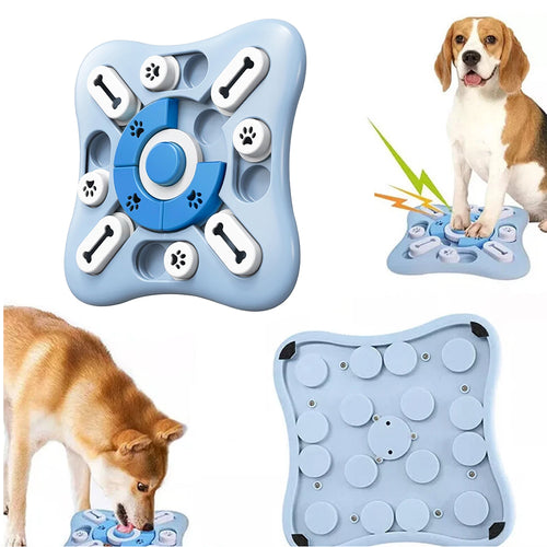 Dog puzzle enrichment toy compartments