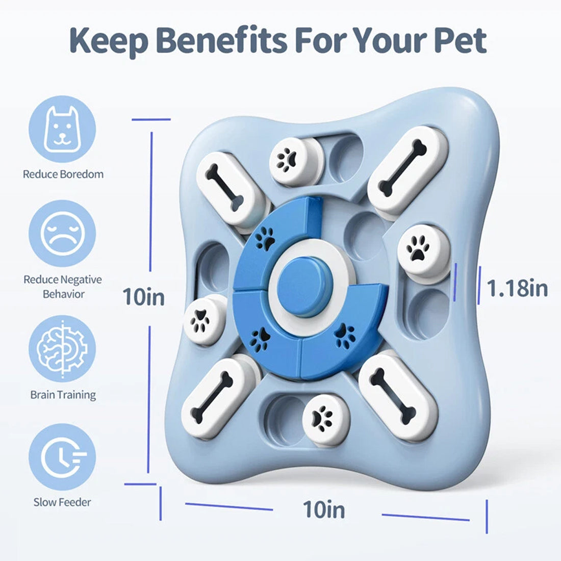 Interactive dog toy for mental enrichment