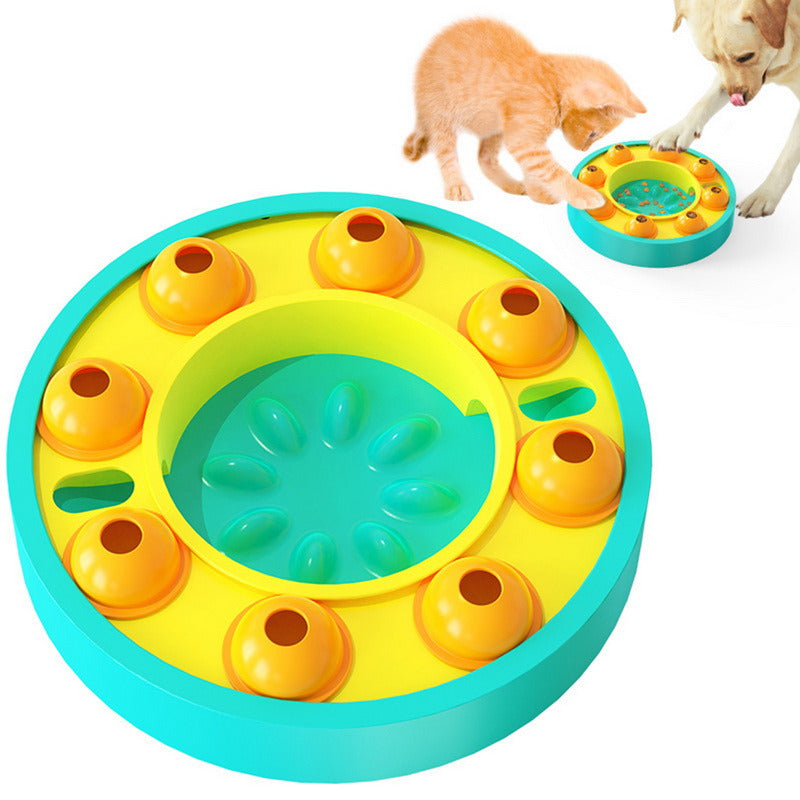 Dog Puzzle Slow Feeder Toy – Interactive IQ Food Dispenser with Non-Slip Base for Dogs & Cats – 1 | EcoPaws UK