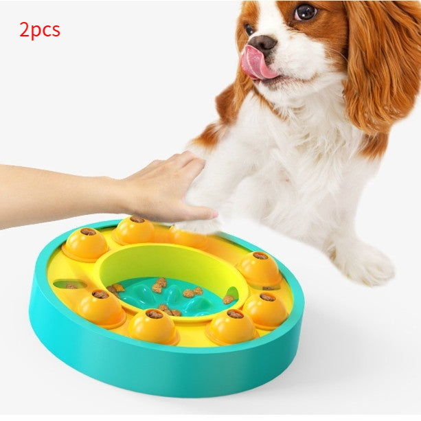 Dog Puzzle Slow Feeder Toy – Interactive IQ Food Dispenser with Non-Slip Base for Dogs & Cats – 8 | EcoPaws UK