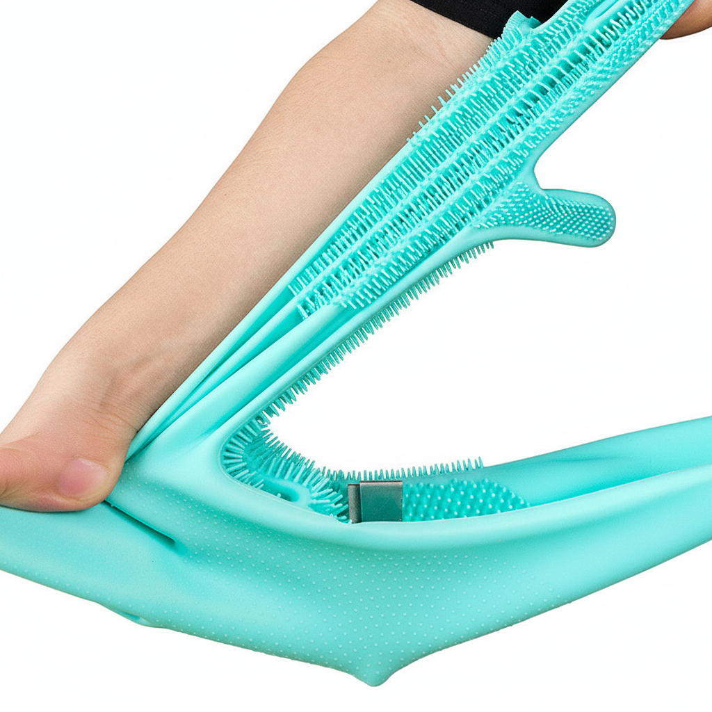 EcoPaws Pet Grooming Glove — Deshedding Brush & Massage for Dogs & Cats