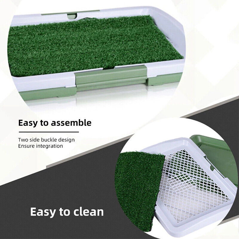 Indoor Dog Toilet Training Mat — Grass Potty Pad with Tray for Puppies & Dogs – 4 | EcoPaws UK