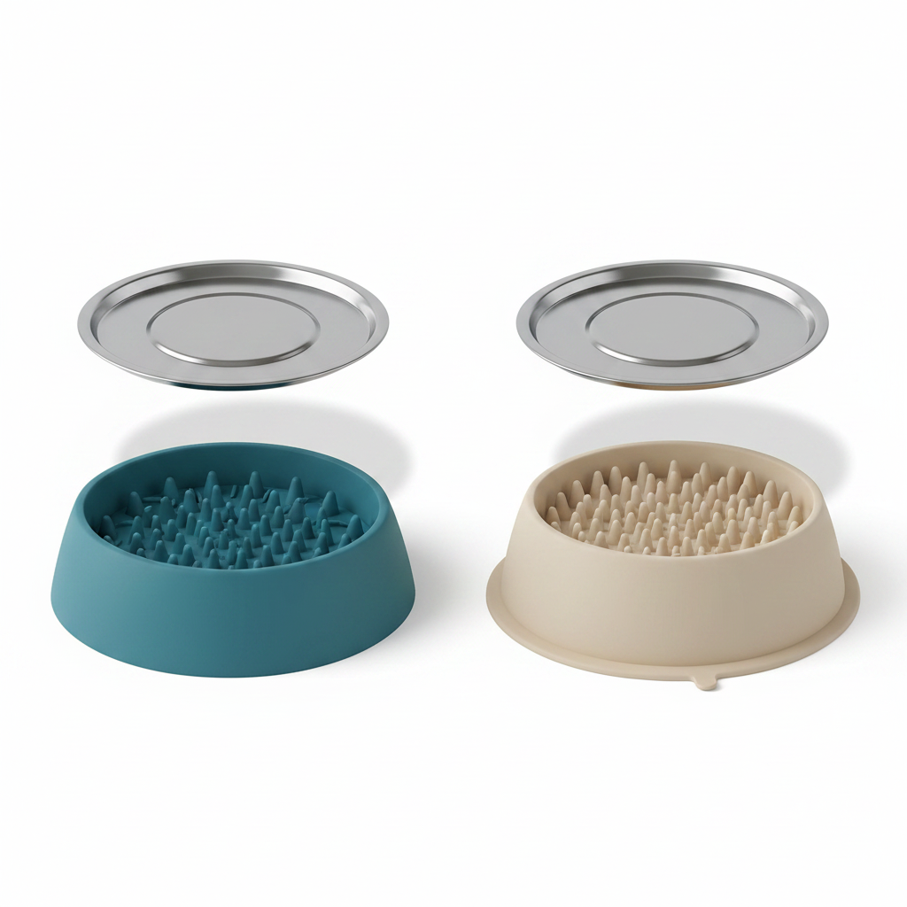 EcoPaws Silicone Lick Mat — 2 Models: Shake Bowl and Suction Bowl